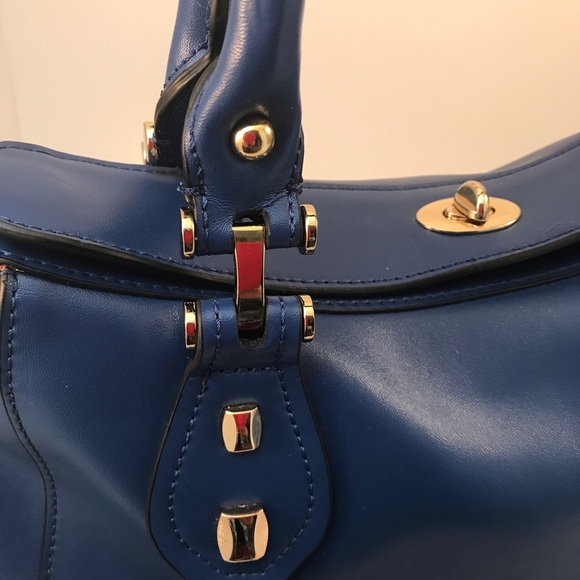 Danier Royal Blue Leather Bag - Picture 2 of 15